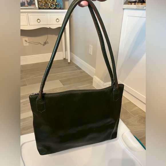 Dark GREEN HOBO handbag - Picture 1 of 5